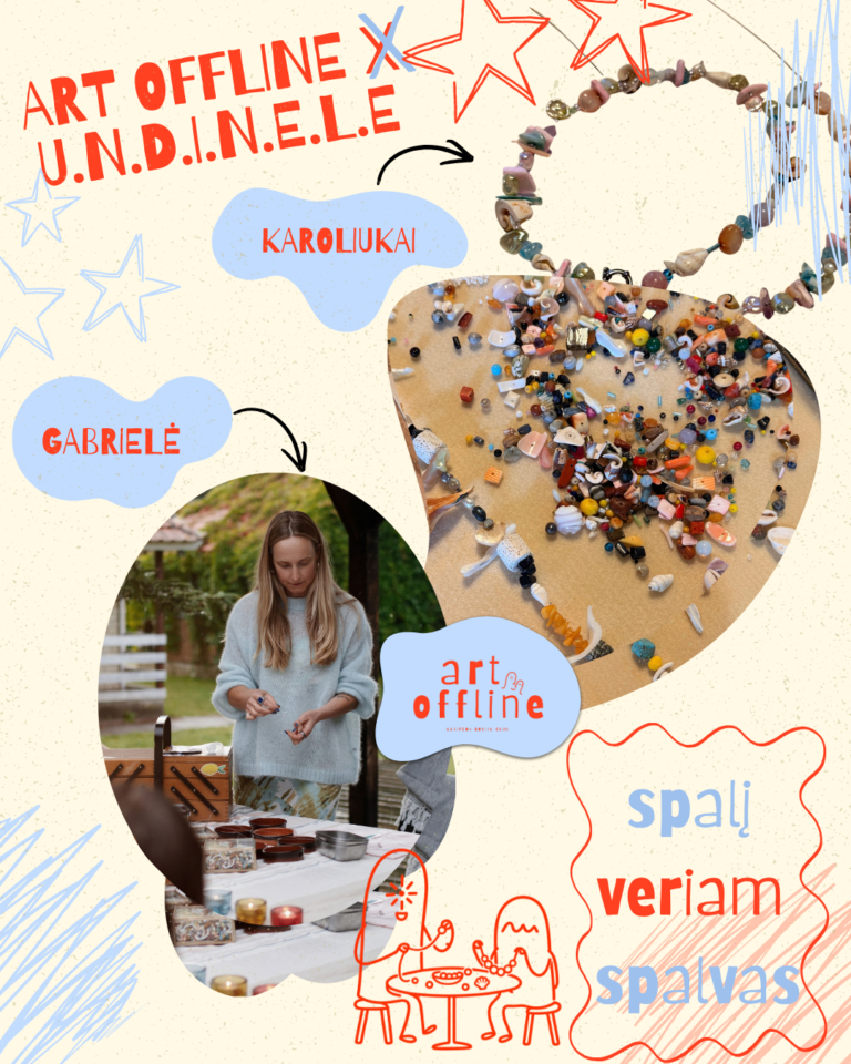 art offline x u.n.d.i.n.ė.l.ė // Spalį veriam spalvas: apyrankės dirbtuvės