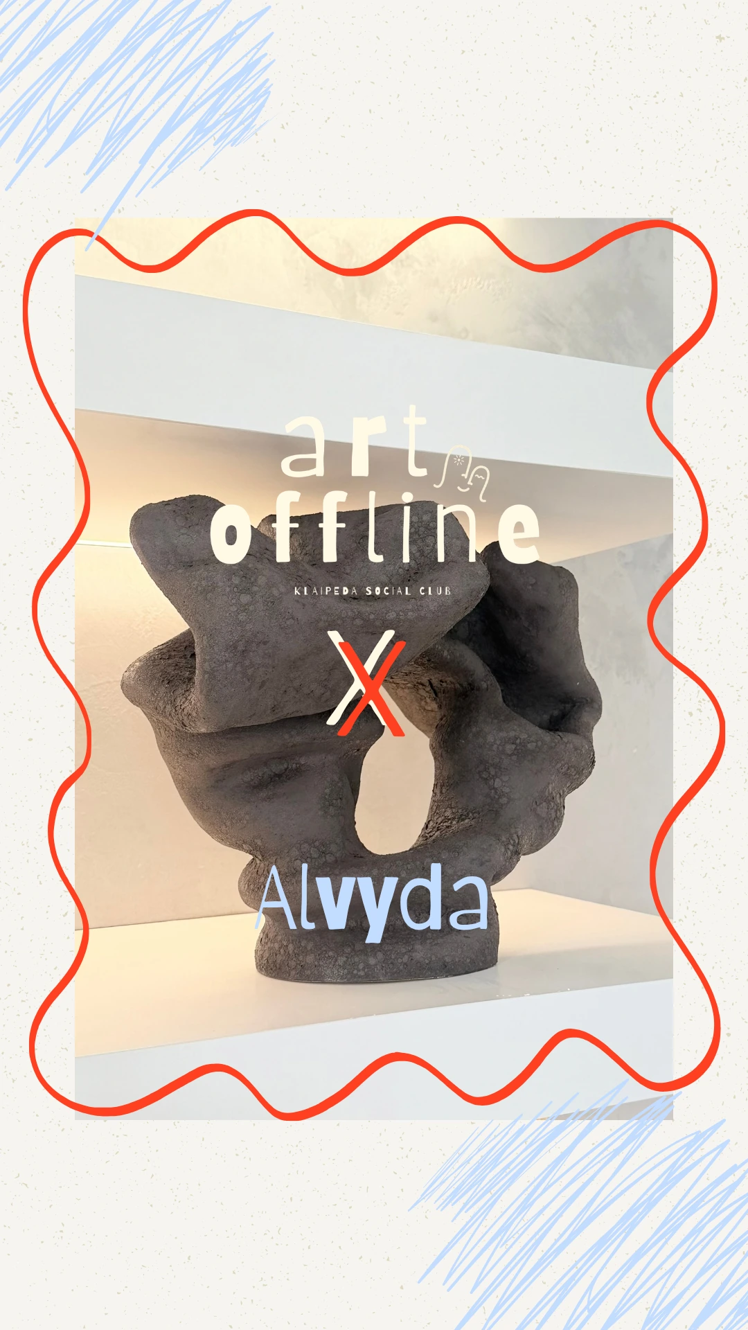 Alvyda – Art Offline kūrėjų pristatymo maketas