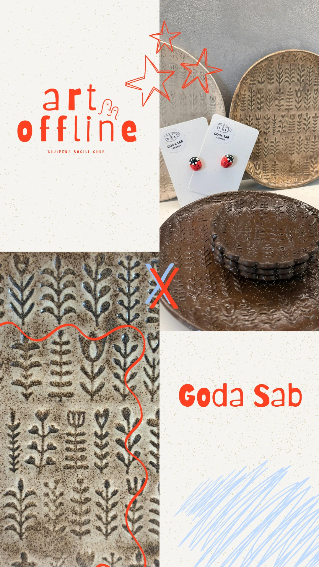 Goda Sab – Art Offline kūrėjų pristatymo maketas