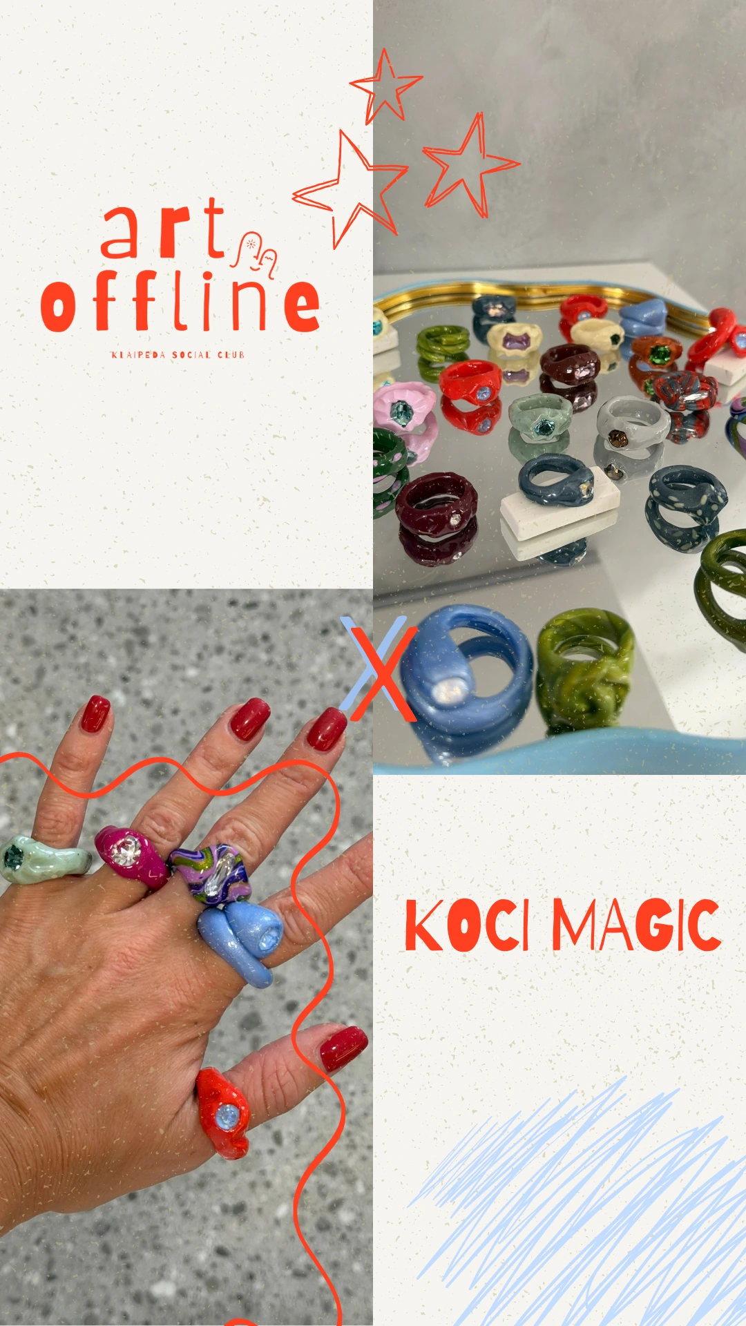 KOCI MAGIC – Art Offline kūrėjų pristatymo maketas