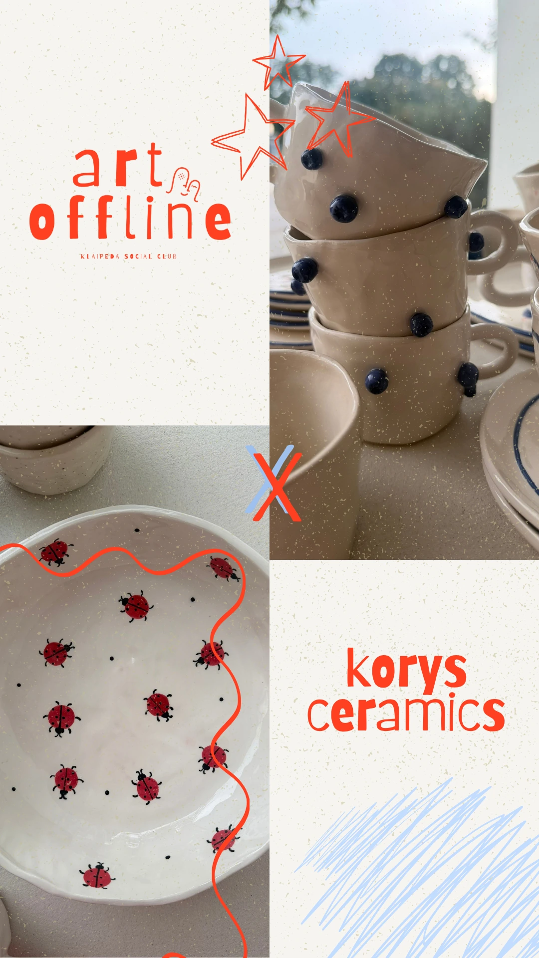 korys ceramics – Art Offline kūrėjų pristatymo maketas