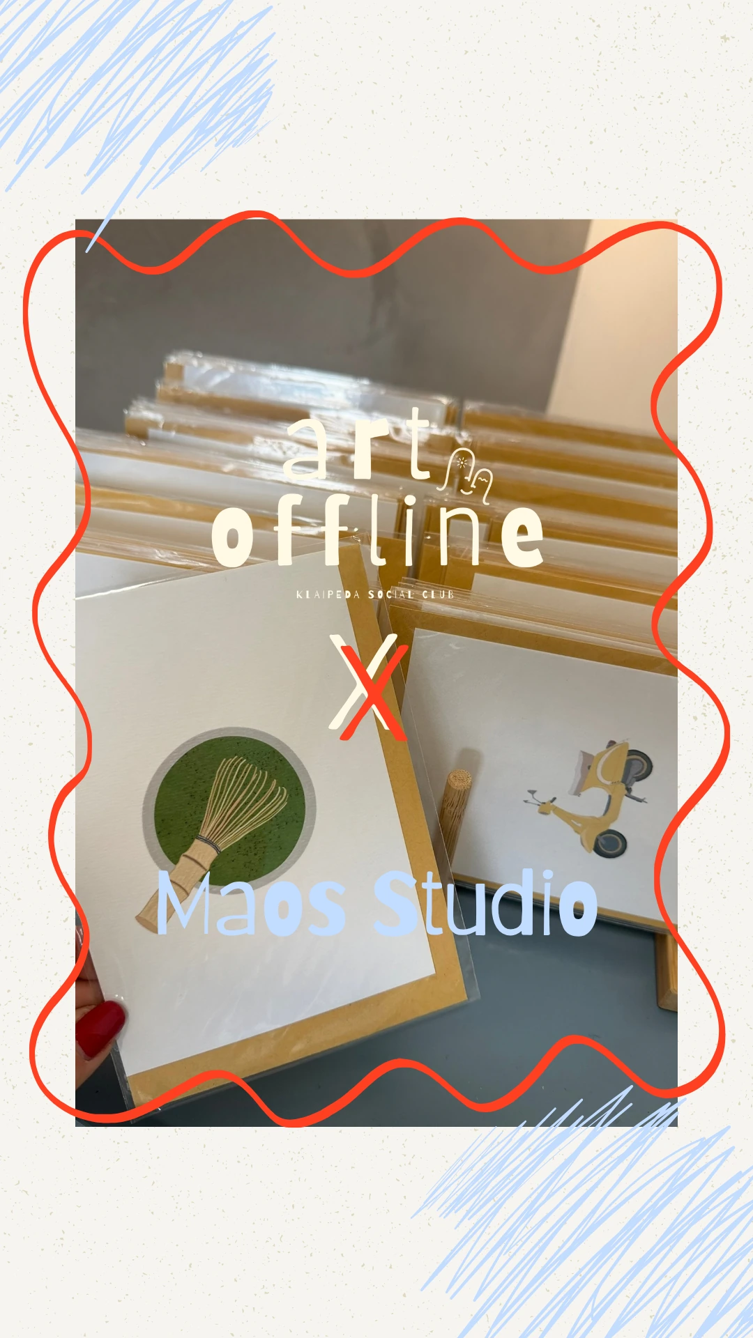 Maos Studio – Art Offline kūrėjų pristatymo maketas