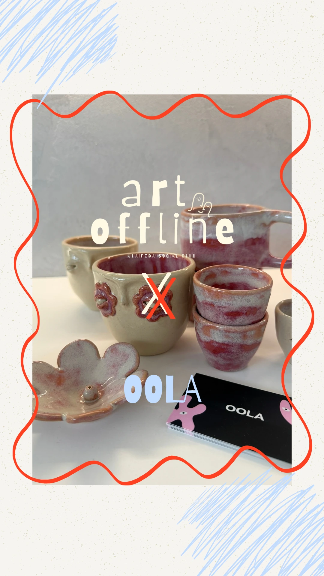 OOLA – Art Offline kūrėjų pristatymo maketas