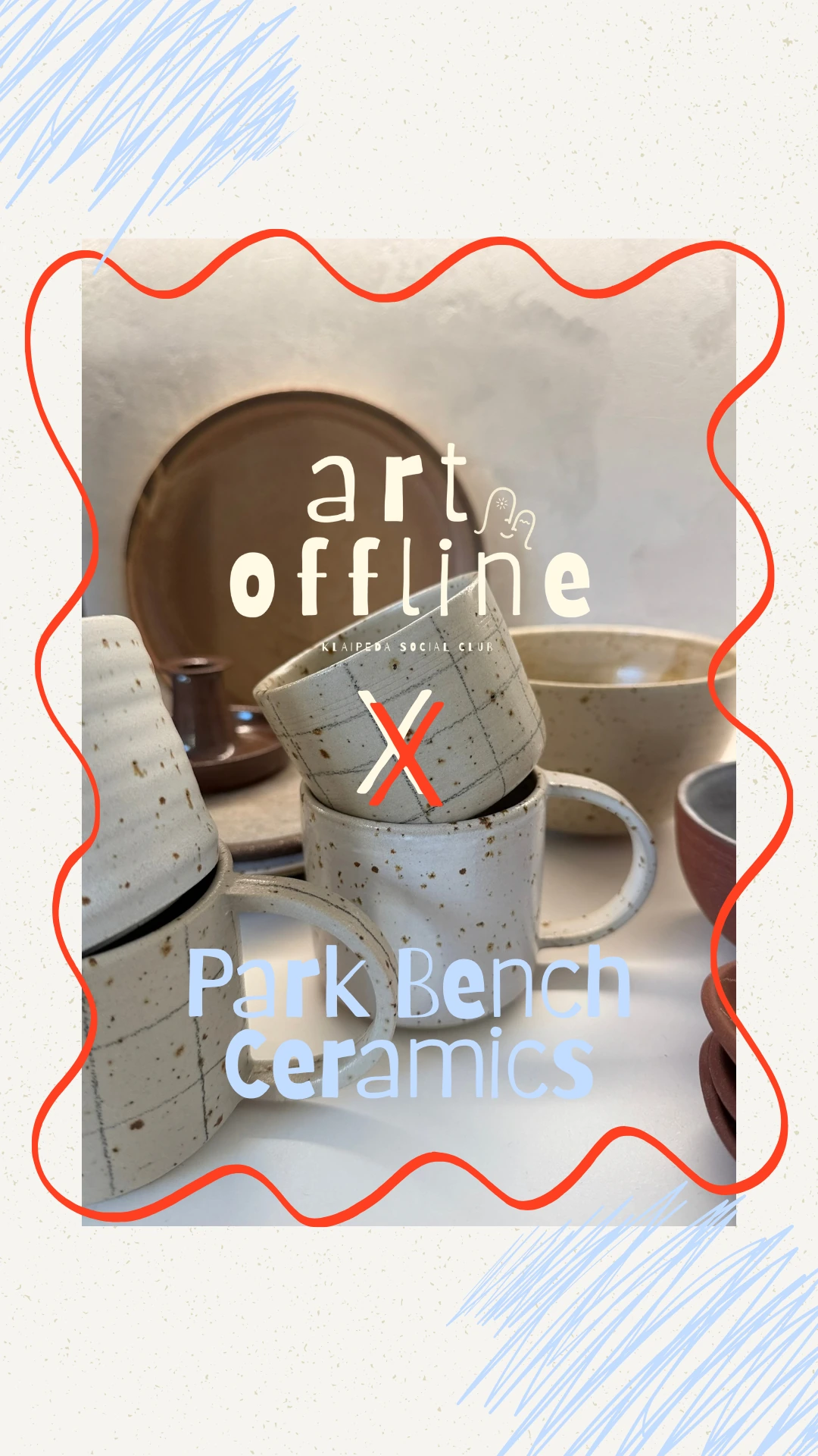 Park Bench Ceramics – Art Offline kūrėjų pristatymo maketas
