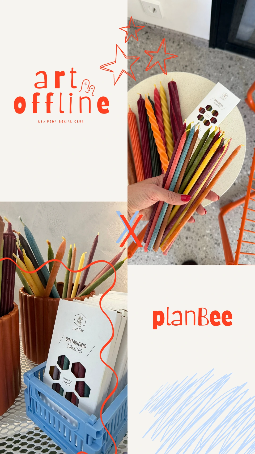 planBee – Art Offline kūrėjų pristatymo maketas