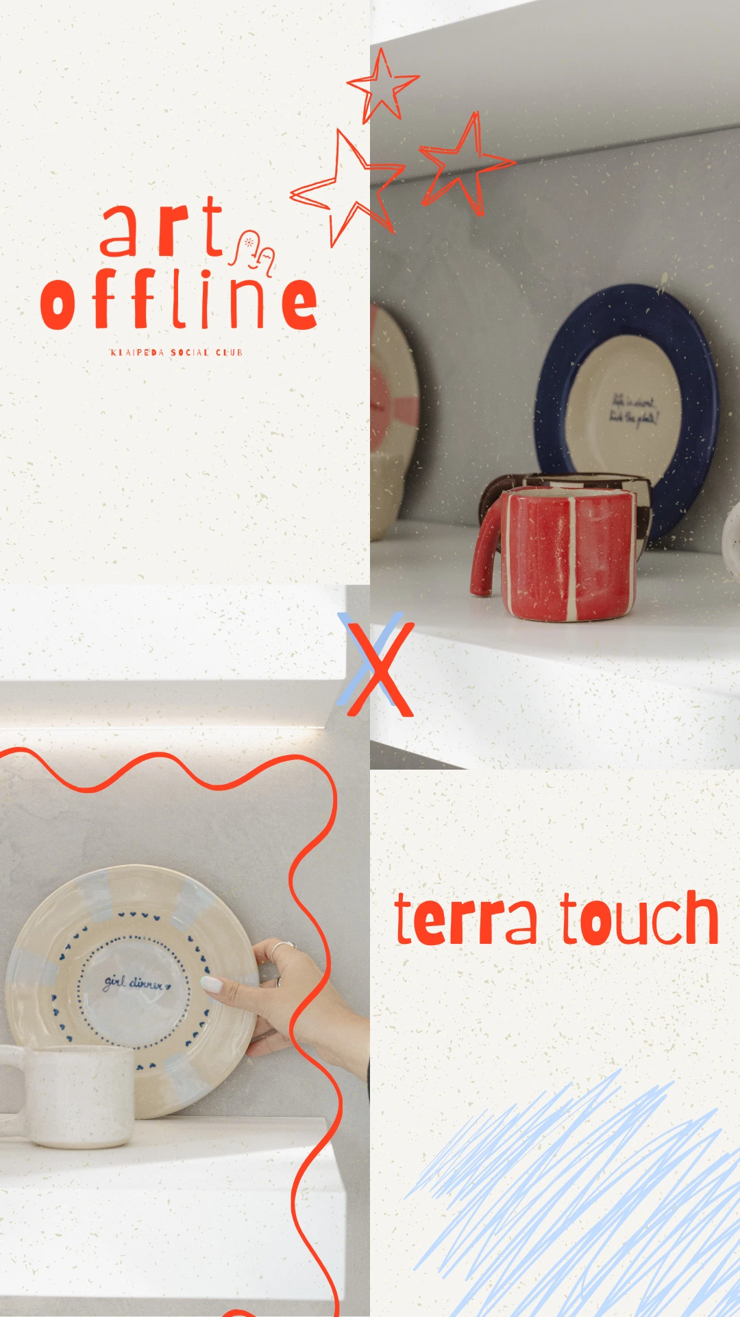 terra touch – Art Offline kūrėjų pristatymo maketas